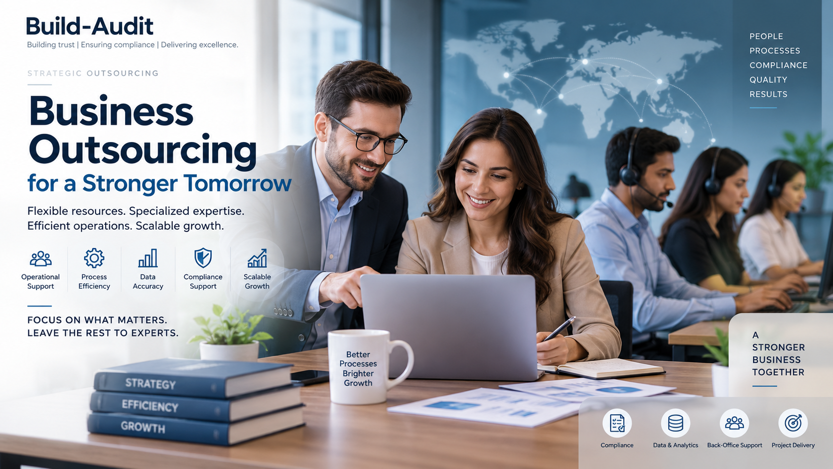 Business outsourcing services supporting efficient operations and scalable business growth